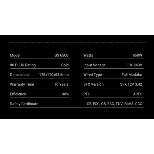 Блок живлення Gamemax 650W (GS 650G V25)