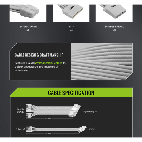 Блок живлення Gamemax 650W (GS 650G WH V25)