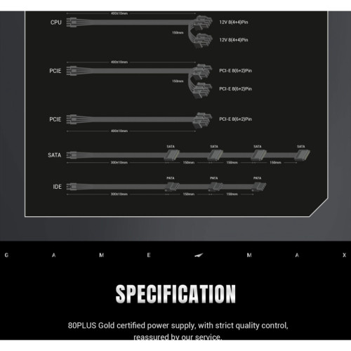 Блок живлення Gamemax 750W (GS 750G V25)