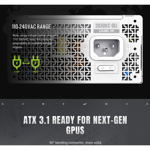 Блок живлення Gamemax 750W (GS 750G WH V25)