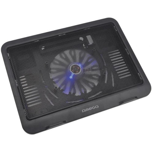 Підставка до ноутбука Omega Laptop Cooler pad WIND 14cm fan black (OMNCPWB)