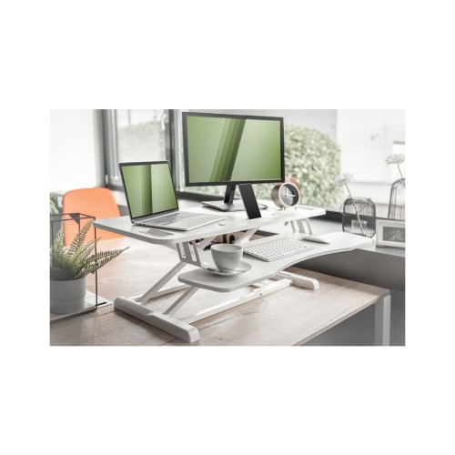 Столик для ноутбука Digitus Ergonomic Workspace Riser, 11-46cm, white (DA-90380-2)