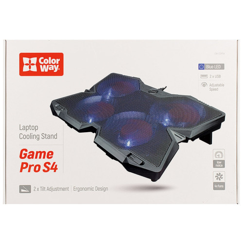Підставка до ноутбука ColorWay Cooling Game Pro S4, 10-17 (CW-CGPS4)