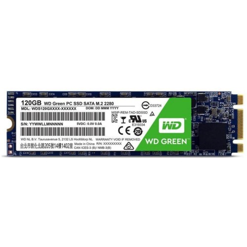 Накопичувач SSD M.2 2280 120GB WD (WDS120G2G0B)