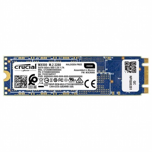 Накопичувач SSD M.2 2280 250GB Micron (CT250MX500SSD4)