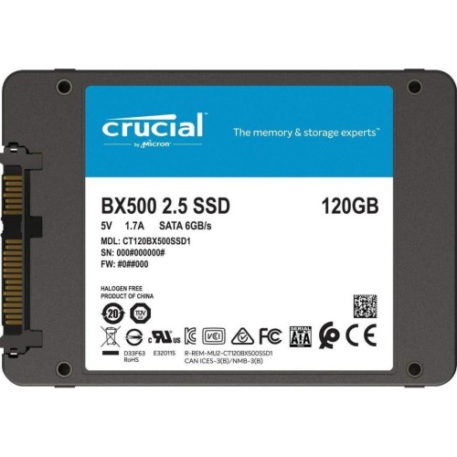 Накопичувач SSD 2.5 120GB Micron (CT120BX500SSD1)