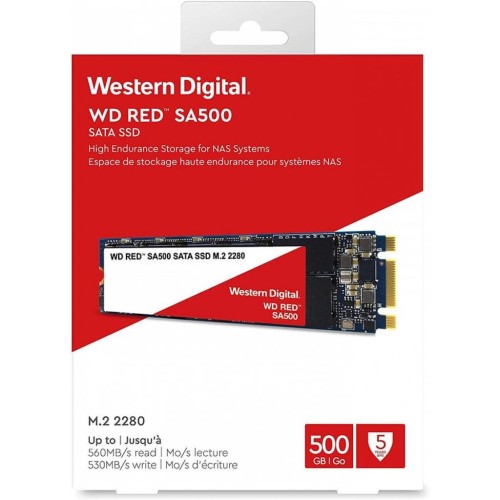 Накопичувач SSD M.2 2280 500GB WD (WDS500G1R0B)