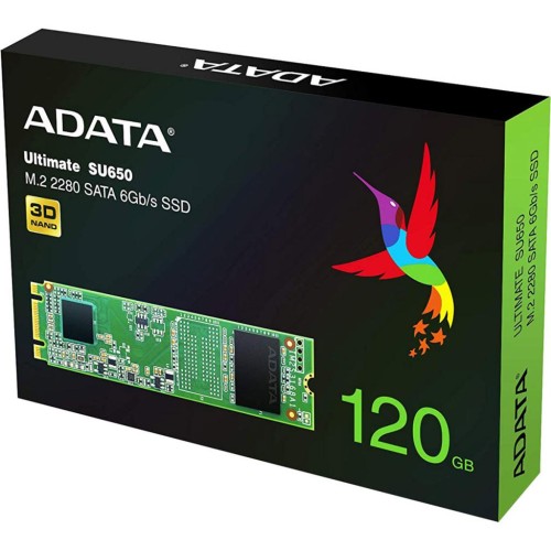 Накопичувач SSD M.2 2280 120GB ADATA (ASU650NS38-120GT-C)