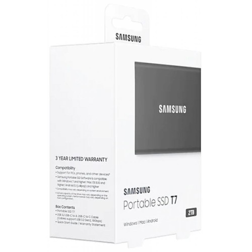 Накопичувач SSD USB 3.2 2TB T7 Samsung (MU-PC2T0T/WW)