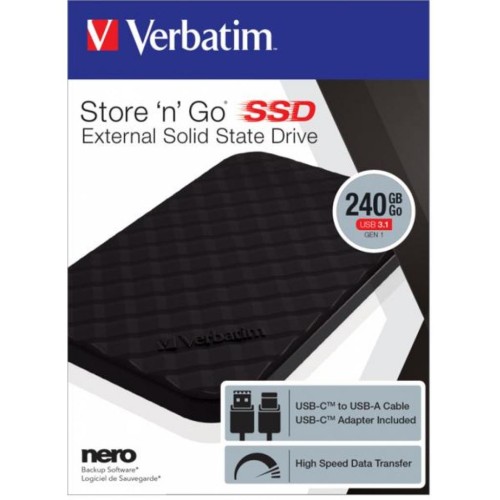 Накопичувач SSD USB 3.2 240GB Verbatim (53231)