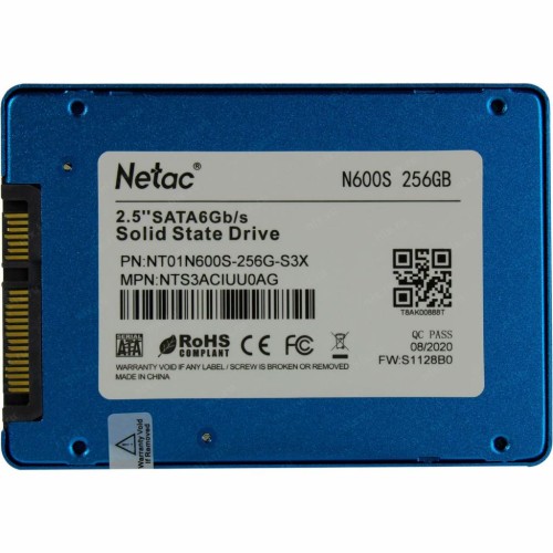 Накопичувач SSD 2.5 256GB Netac (NT01N600S-256G-S3X)