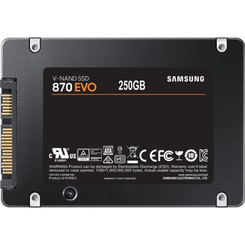 Накопичувач SSD 2.5 250GB 870 EVO Samsung (MZ-77E250BW)