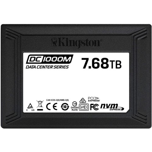 Накопичувач SSD U.2 2.5 7.68GB Kingston (SEDC1000M/7680G)