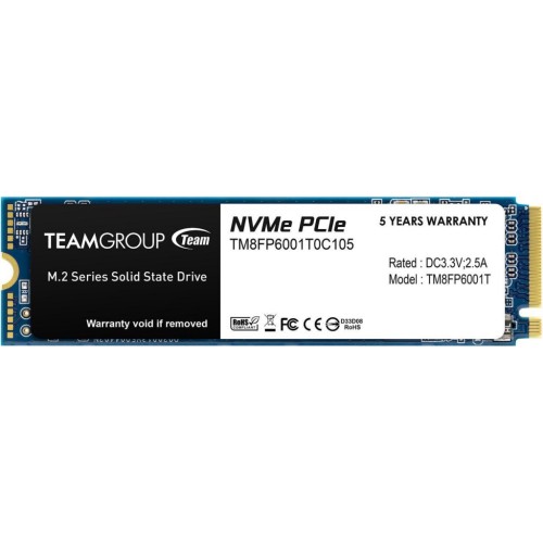 Накопичувач SSD M.2 2280 1TB Team (TM8FP6001T0C101)