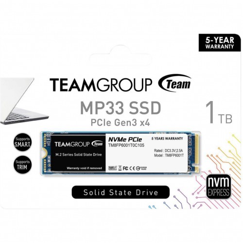 Накопичувач SSD M.2 2280 1TB Team (TM8FP6001T0C101)