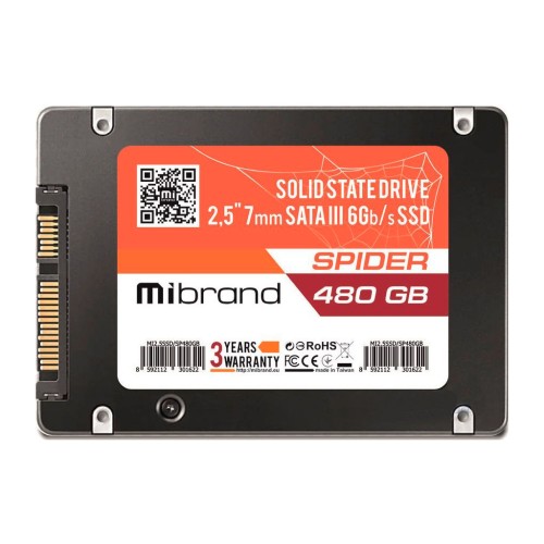 Накопичувач SSD 2.5 480GB Mibrand (MI2.5SSD/SP480GB)