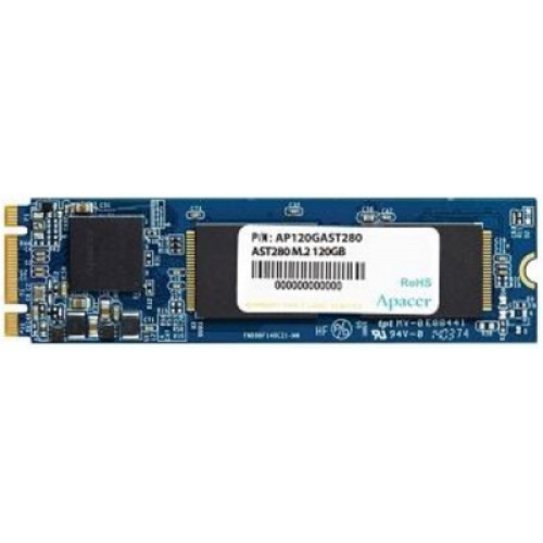 Накопичувач SSD M.2 2280 120GB Apacer (AP120GAST280--1) Накопичувач SSD M.2 2280 120GB Apacer (AP120GAST280--1)