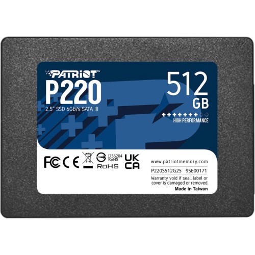 Накопичувач SSD 2.5 512GB Patriot (P220S512G25)