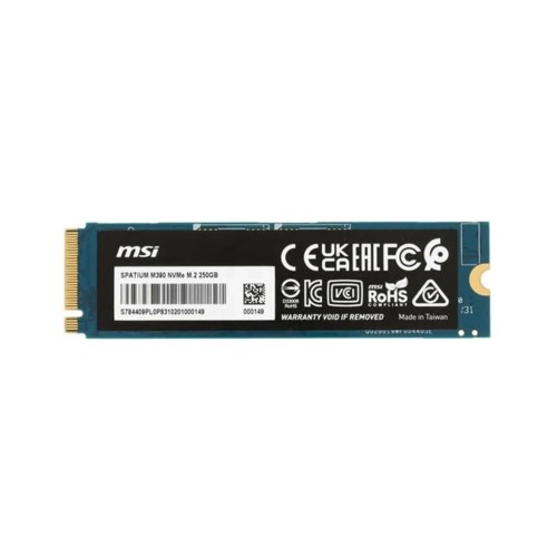 Накопичувач SSD M.2 2280 250GB Spatium M390 MSI (S78-4409PY0-P83)