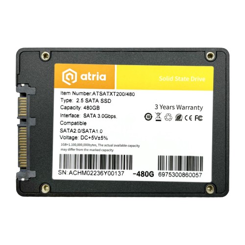 Накопичувач SSD 2.5 480GB XT200 ATRIA (ATSATXT200/480)