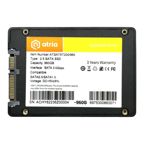 Накопичувач SSD 2.5 960GB XT200 ATRIA (ATSATXT200/960)