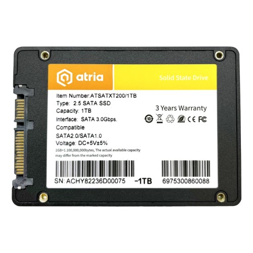 Накопичувач SSD 2.5 1TB XT200 ATRIA (ATSATXT200/1024)