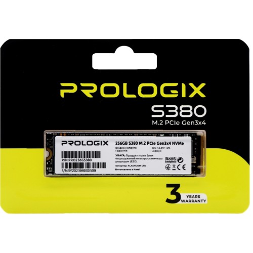 Накопичувач SSD M.2 2280 512GB Prologix (PRO512GS380)