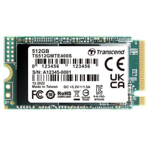 Накопичувач SSD M.2 2242 512GB Transcend (TS512GMTE410S)