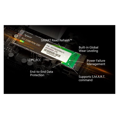 Накопичувач SSD M.2 2280 512GB Apacer (AP512GAS2280Q4X-1)