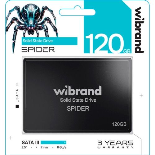 Накопичувач SSD 2.5 120GB Spider Wibrand (WI2.5SSD/SP120GB)