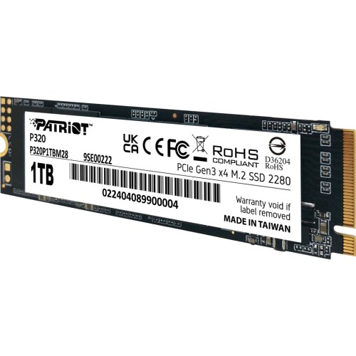 Накопичувач SSD M.2 2280 1TB Patriot (P320P1TBM28)