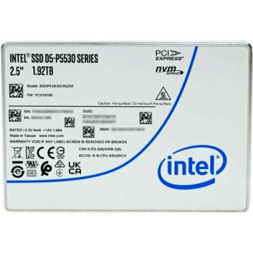 Накопичувач SSD U.2 2.5 1.92TB D5-P5530 15mm INTEL (SSDPF2KX019XZN1)