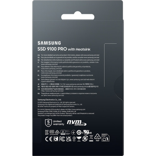Накопичувач SSD M.2 2280 1TB 9100 PRO Heatsink Samsung (MZ-VAP1T0CW)