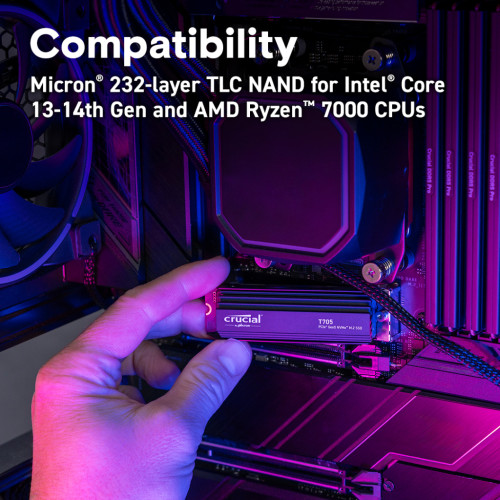 Накопичувач SSD M.2 2280 2TB T705 with Heatsink Micron (CT2000T705SSD5)