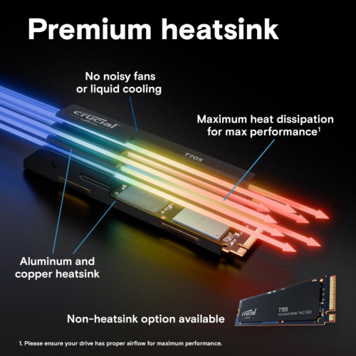 Накопичувач SSD M.2 2280 4TB T705 with Heatsink Micron (CT4000T705SSD5)