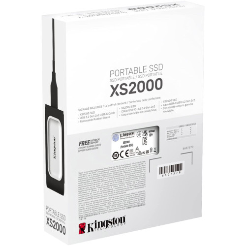 Накопичувач SSD USB Type-C 500GB XS2000 Kingston (SXS2000/500GA)