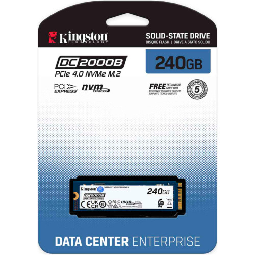 Накопичувач SSD M.2 2280 240GB DC2000B Kingston (SEDC2000BYM8/240G)