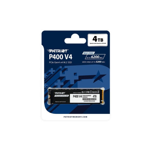 Накопичувач SSD M.2 2280 4TB P400 Patriot (P400VP4TBM28H)
