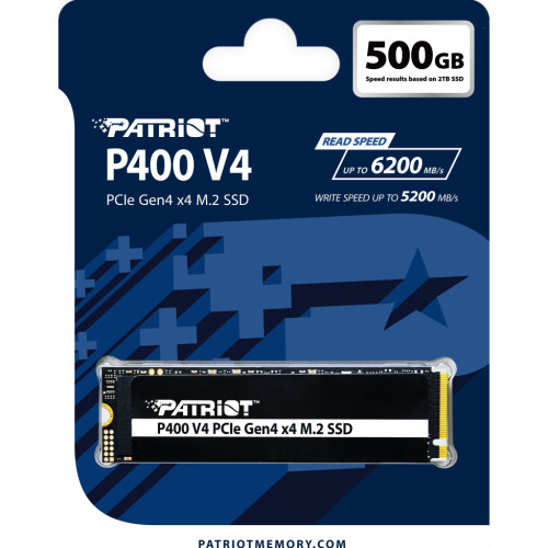Накопичувач SSD M.2 2280 500GB P400 Patriot (P400VP500GM28H)