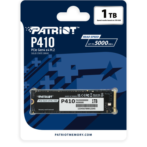 Накопичувач SSD M.2 2280 1TB Patriot (P410P1TBM28H)
