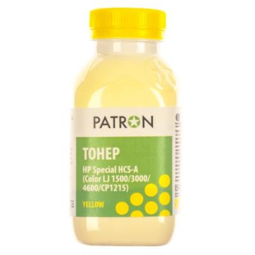 Тонер HP CLJ 1500/3000/4600/CP1215) YELLOW 50г Patron (HCS-A-Y-050)