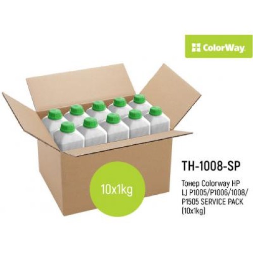 Тонер HP LJ P1005/P1006/1008/P1505 SERVICE PACK (10x1kg) ColorWay (TH-1008-SP)