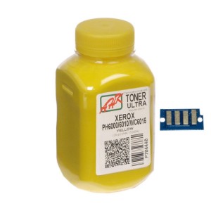 Тонер Xerox Phaser 6000/6010, 20г Yellow +chip AHK (1500258)