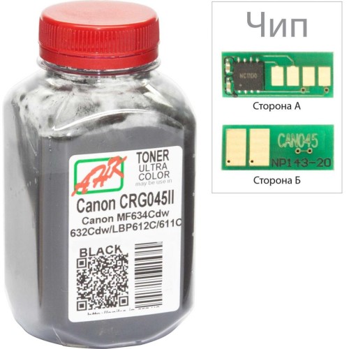 Тонер Canon MF610/630 80г Black +chip AHK (3203113)