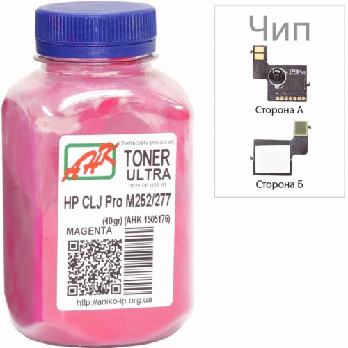 Тонер HP CLJ Pro M252/M277 40г Magenta +chip AHK (1505176)