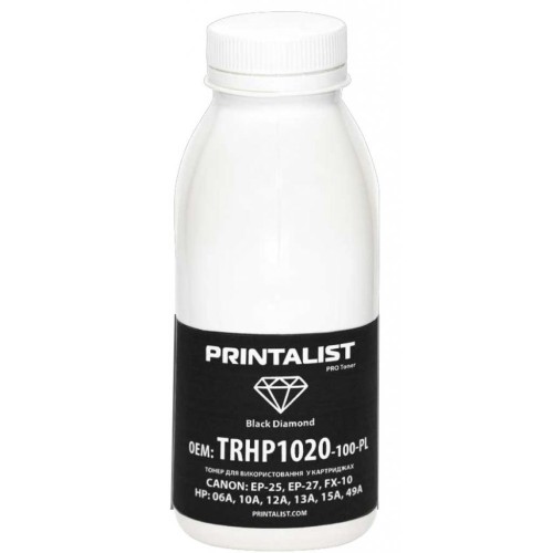 Тонер HP LJ 1010/1020/1022 , 100г Black Printalist (TRHP1020-100-PL)