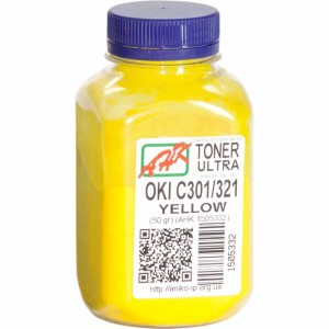 Тонер OKI C301/321, 50г Yellow AHK (1505332)