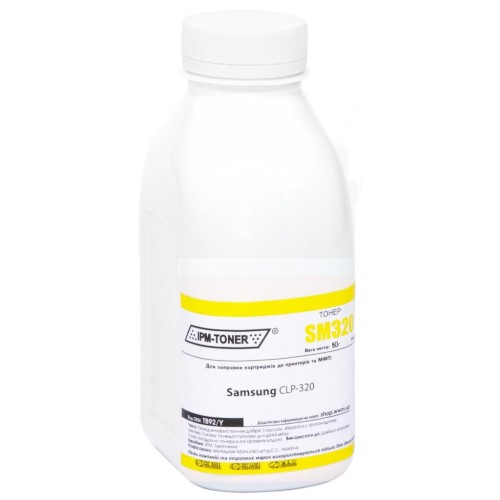 Тонер Samsung CLP-300/600, 50г Yellow IPM (TB92Y-3)