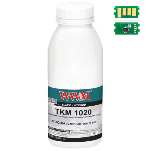 Тонер OKI B412/432/MB462, 90г+ chip WWM (TC-B412-90-WWM)