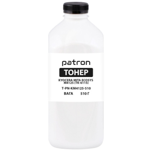 Тонер Kyocera TK-6115, 510 г Patron (PN-KM4125-510)